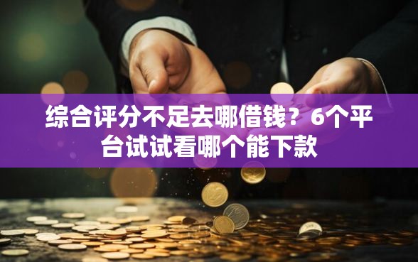 综合评分不足去哪借钱？6个平台试试看哪个能下款