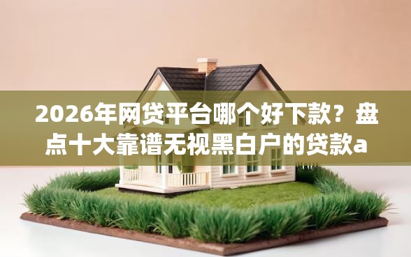 2026年网贷平台哪个好下款？盘点十大靠谱无视黑白户的贷款app