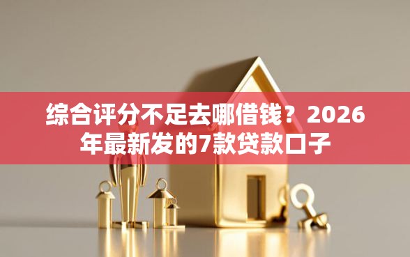 综合评分不足去哪借钱？2026年最新发的7款贷款口子