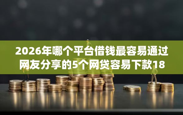 2026年哪个平台借钱最容易通过网友分享的5个网贷容易下款18岁的app我觉得不错！