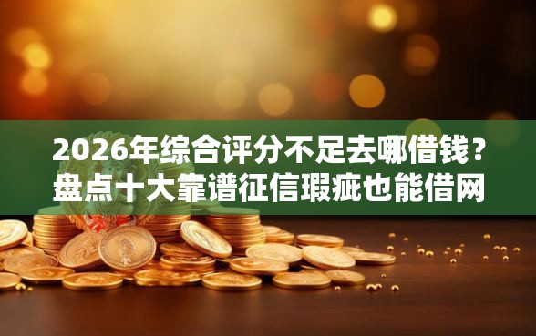 2026年综合评分不足去哪借钱？盘点十大靠谱征信瑕疵也能借网贷轻松下款的软件