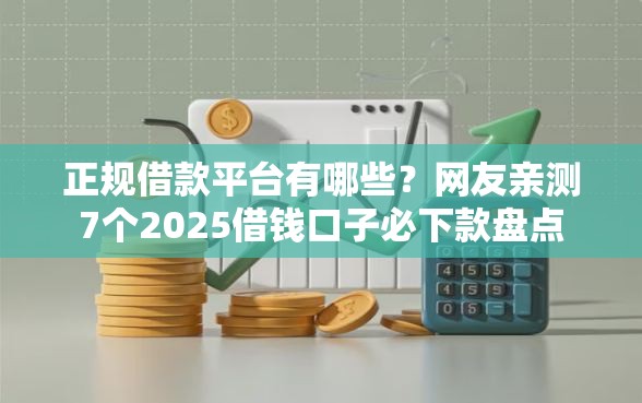 正规借款平台有哪些?网友亲测7个2025借钱口子必下款盘点 正规借款平台有哪些?网友亲测7个2025借钱口子必下款盘点