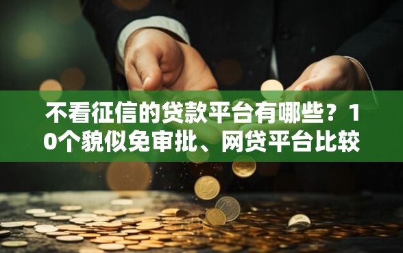 不看征信的贷款平台有哪些？10个貌似免审批、网贷平台比较容易通过合集