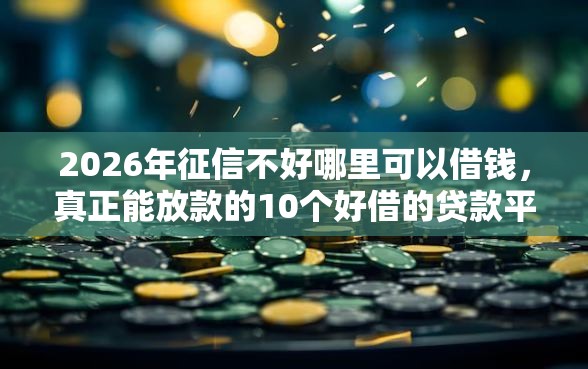 2026年征信不好哪里可以借钱,真正能放款的10个好借的贷款平台推荐 2026年征信不好哪里可以借钱,真正能放款的10个好借的贷款平台推荐