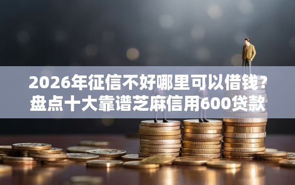 2026年征信不好哪里可以借钱？盘点十大靠谱芝麻信用600贷款软件