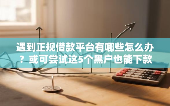 遇到正规借款平台有哪些怎么办?或可尝试这5个黑户也能下款的口子 遇到正规借款平台有哪些怎么办?或可尝试这5个黑户也能下款的口子