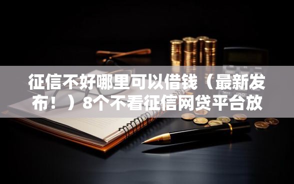 征信不好哪里可以借钱（最新发布！）8个不看征信网贷平台放款快的平台