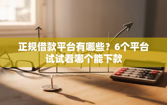 正规借款平台有哪些？6个平台试试看哪个能下款