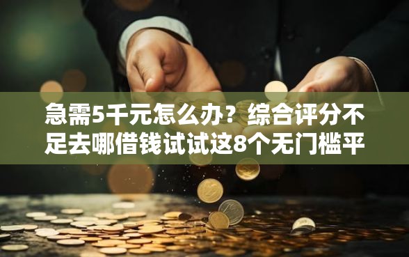 急需5千元怎么办？综合评分不足去哪借钱试试这8个无门槛平台