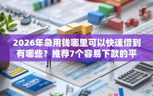 2026年急用钱哪里可以快速借到有哪些？推荐7个容易下款的平台