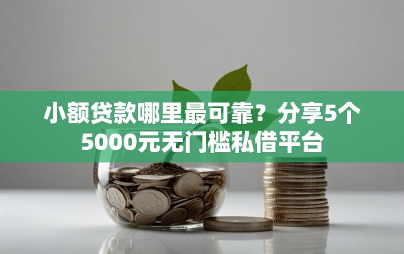 小额贷款哪里最可靠?分享5个5000元无门槛私借平台 小额贷款哪里最可靠?分享5个5000元无门槛私借平台