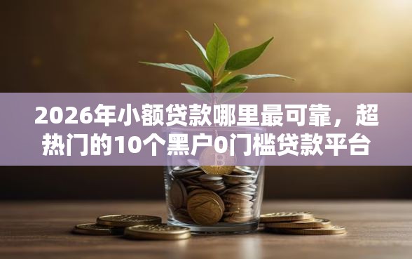 2026年小额贷款哪里最可靠，超热门的10个黑户0门槛贷款平台推荐