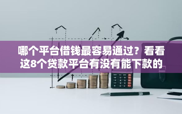 哪个平台借钱最容易通过？看看这8个贷款平台有没有能下款的