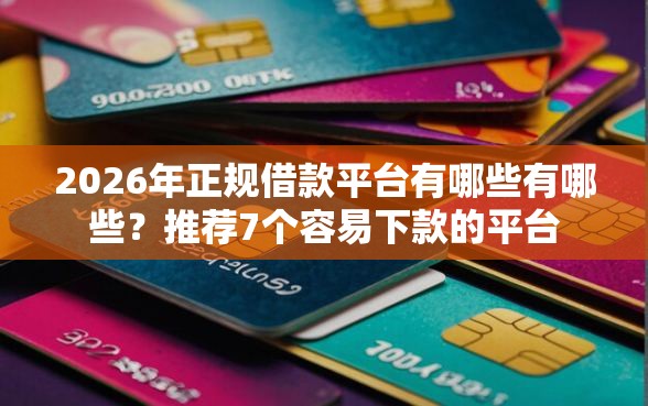 2026年正规借款平台有哪些有哪些?推荐7个容易下款的平台 2026年正规借款平台有哪些有哪些?推荐7个容易下款的平台
