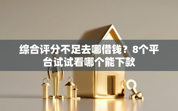 综合评分不足去哪借钱？8个平台试试看哪个能下款