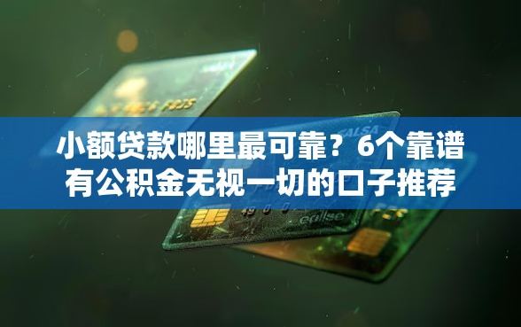 小额贷款哪里最可靠？6个靠谱有公积金无视一切的口子推荐
