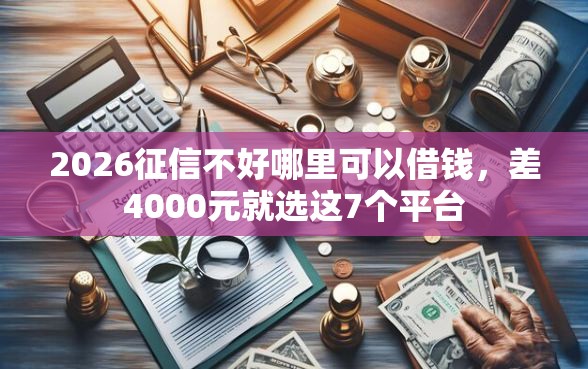 2026征信不好哪里可以借钱，差4000元就选这7个平台