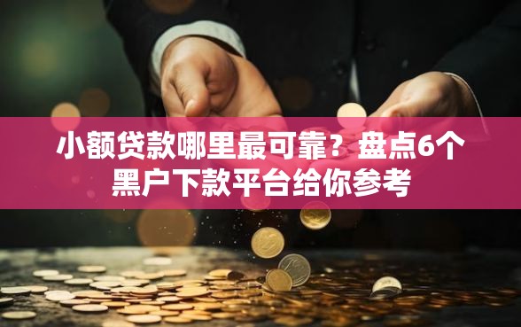小额贷款哪里最可靠?盘点6个黑户下款平台给你参考 小额贷款哪里最可靠?盘点6个黑户下款平台给你参考