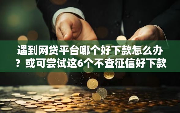 遇到网贷平台哪个好下款怎么办？或可尝试这6个不查征信好下款的网贷口子