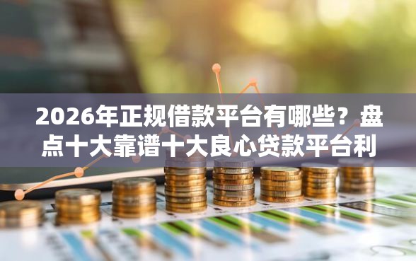 2026年正规借款平台有哪些？盘点十大靠谱十大良心贷款平台利息低一点