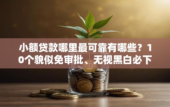 小额贷款哪里最可靠有哪些？10个貌似免审批、无视黑白必下款的网贷平台合集
