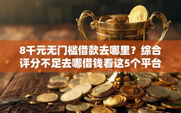 8千元无门槛借款去哪里？综合评分不足去哪借钱看这5个平台