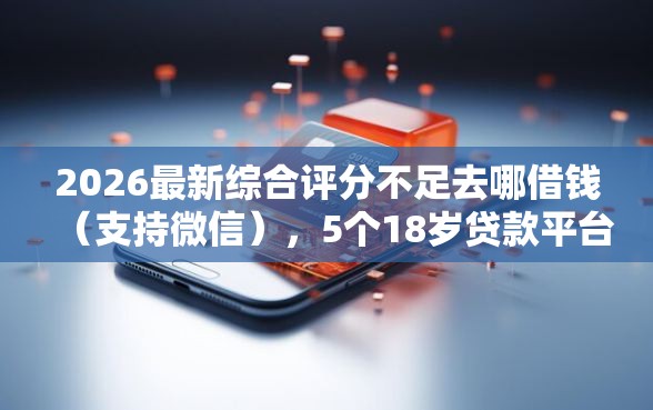 2026最新综合评分不足去哪借钱（支持微信），5个18岁贷款平台无私分享