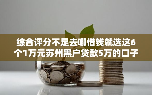 综合评分不足去哪借钱就选这6个1万元苏州黑户贷款5万的口子