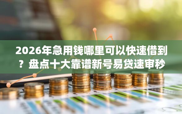 2026年急用钱哪里可以快速借到?盘点十大靠谱新号易贷速审秒下款app 2026年急用钱哪里可以快速借到?盘点十大靠谱新号易贷速审秒下款app