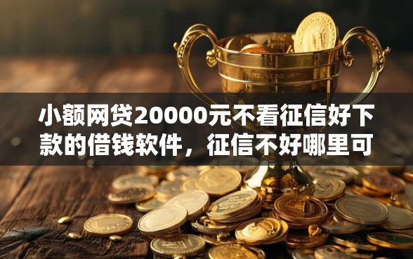 小额网贷20000元不看征信好下款的借钱软件，征信不好哪里可以借钱的6个平台介绍