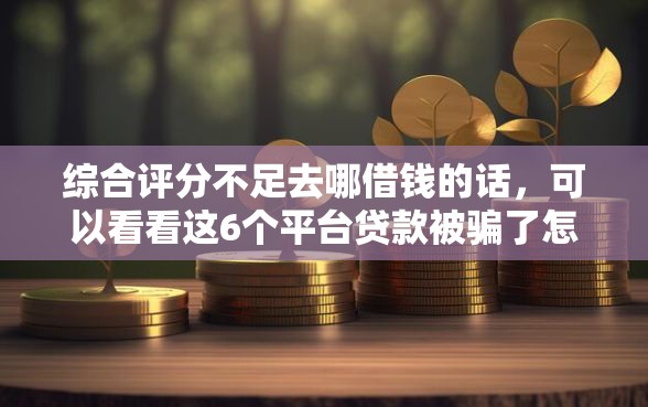 综合评分不足去哪借钱的话,可以看看这6个平台贷款被骗了怎么办 综合评分不足去哪借钱的话,可以看看这6个平台贷款被骗了怎么办