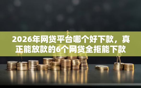 2026年网贷平台哪个好下款，真正能放款的6个网贷全拒能下款的平台推荐