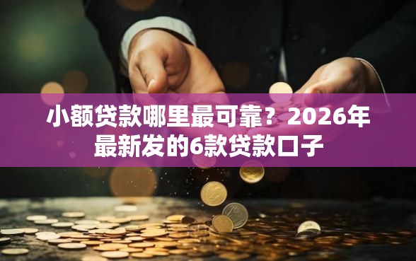小额贷款哪里最可靠？2026年最新发的6款贷款口子