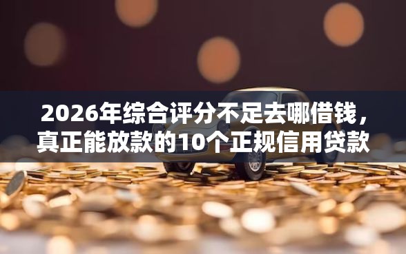 2026年综合评分不足去哪借钱,真正能放款的10个正规信用贷款平台推荐 2026年综合评分不足去哪借钱,真正能放款的10个正规信用贷款平台推荐