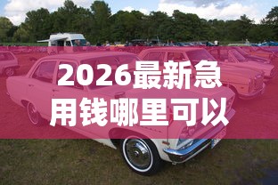 2026最新急用钱哪里可以快速借到（支持支付宝），6个车辆抵押贷款平台无私分享