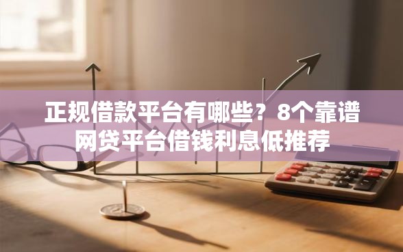 正规借款平台有哪些？8个靠谱网贷平台借钱利息低推荐
