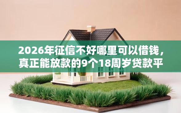 2026年征信不好哪里可以借钱,真正能放款的9个18周岁贷款平台推荐 2026年征信不好哪里可以借钱,真正能放款的9个18周岁贷款平台推荐