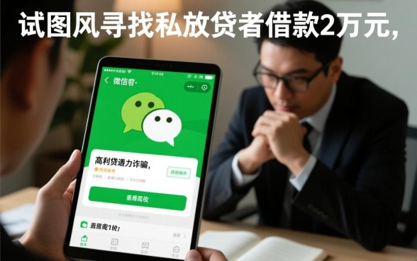 黑户私人加微信借钱2万元靠谱吗