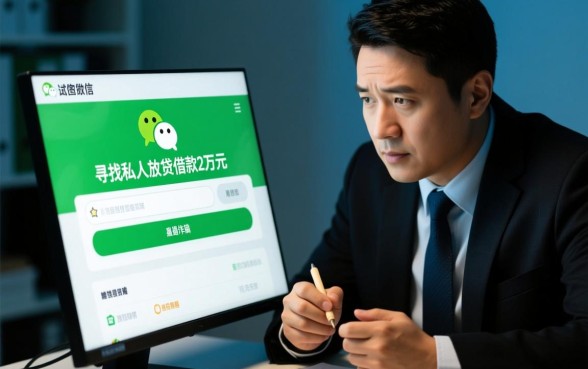 黑户私人加微信借钱2万元靠谱吗