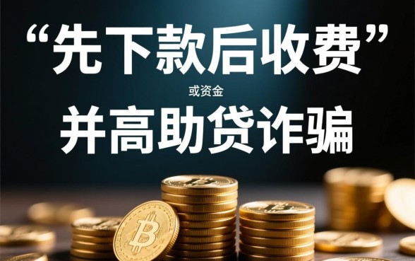 为什么有的贷款可以先下款后收费