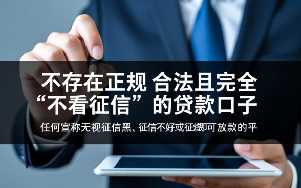 哪个贷款口子审批不看征信