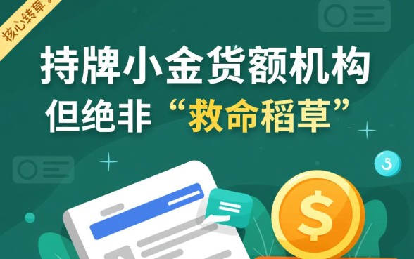 征信黑持牌小额贷款机构怎么样