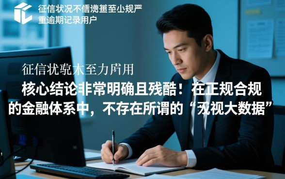 征信黑有没有无视大数据的平台