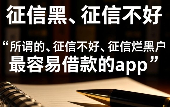 征信黑黑户最容易借款的app