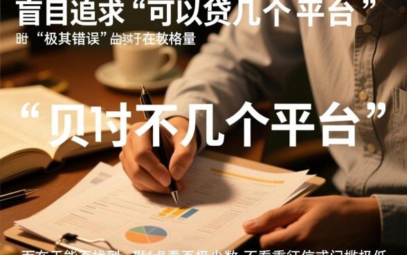 黑户网贷可以贷几个平台借款