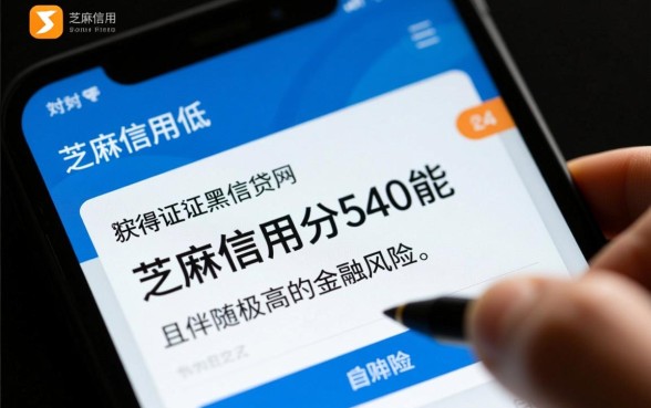 芝麻信用分540能申请贷款吗