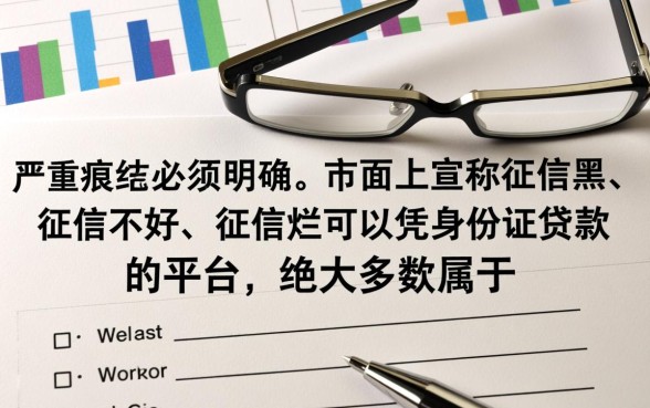 征信黑不好能凭身份证贷款吗