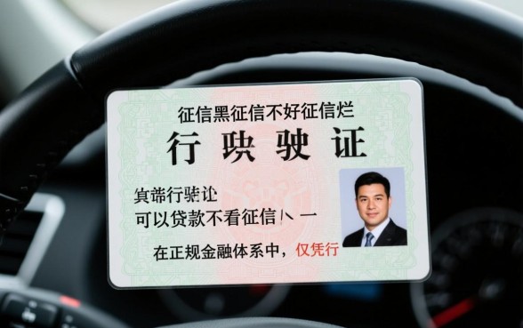 征信黑烂行驶证能贷款吗