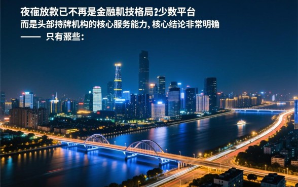 2026年有哪些网贷平台能在晚上迅速放款