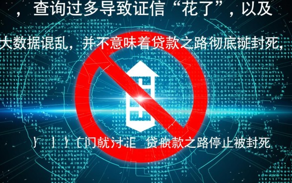 征信查询过多大数据乱了能下款吗